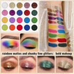 UCANBE Eyeshadow Make-up Palette 86 Colours, Matte Black Gray Silver Smo... - Image 4