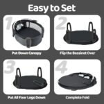 Pamo babe Moveable Bassinet and Play House Child Dome with Toys and Can... - Image 5