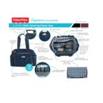 Fisher-Worth Quilted Diaper Bag Tote & Convertible Crossbody with Adju... - Image 9