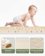 Child Play Mat, Foldable&Waterproof Child Play Mat for Ground, Reversible... - Image 4