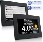 Digital Alarm Clock with Date and Day of Week for Dementia Seniors, Vo... - Image 3