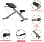 Sunny Well being & Health Foldable Hyperextension Roman Chair w/Again Exte... - Image 4