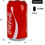 Coca Cola Mini Fridge - 8 Can Fridge for Bed room Workplace, Portabl... - Image 4