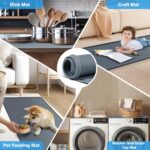 51.2'' x 25.6'' Washer and Dryer Covers for the Prime, Non-slip Silicone... - Image 5