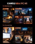 KAMRUI Hyper H1 Mini Gaming PC, AMD Ryzen 7 6800H, 32GB DDR5 4800MHz 1... - Image 5