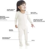 KicKee Stuffed with Hearts Footie with Zipper, One Piece Boy or Lady Child C... - Image 3