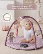 Blissful Diary Child Play Gymnasium Mat, Tummy Time Exercise Mat with 6 Detac... - Image 3