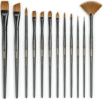 ARTEZA Paint Brushes, Set of 12, Premium Artificial Brushes with Brass ... - Image 3