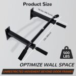 Pull Up Bar Wall Mounted Multifunctional Wall Mounted Pull Up Bar for ... - Image 3