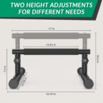 IMAYCC Push Up Bar, Adjustable 7.5" and 10.6" Excessive Parallettes Bars & ... - Image 4