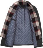 INVACHI Mens Wool Mix Coat Winter Trench Coat with Removable Tender S... - Image 4