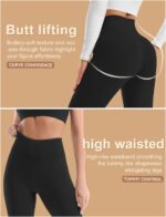 Laite Hebe Fleece Lined Leggings Ladies - Excessive Waisted Winter Yoga Pant... - Image 4