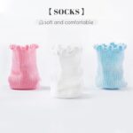 Child Ladies Ruffle Socks Toddler Ladies Frilly Costume Crew Socks for 6-12... - Image 3