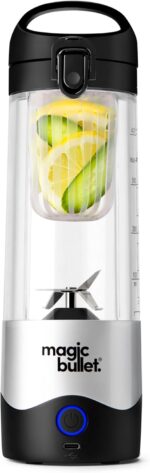 magic bullet Transportable Blender MBPB50100 Silver, 16 oz - Image 3