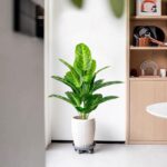 Synthetic Vegetation in Pots Giant Faux Tree Flooring Fake Tropical Vegetation D... - Image 4