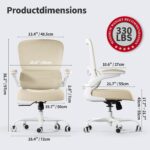 TRALT Workplace Chair Ergonomic Desk Chair, 330 LBS Dwelling Mesh Workplace Desk... - Image 3