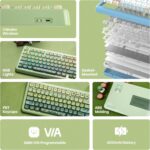 KiiBoom Phantom81 Lite 75% Gasket Mechanical Keyboard, QMK&VIA Program... - Image 4