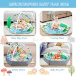 Child Gymnasium Play Mat, 8-in-1 Tummy Time Mat & Exercise Gymnasium Mat Ball Pit w... - Image 4