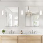 USHOWER 2-Pack Frameless Lavatory Mirrors for Over Sink, 24x36 Inch Re... - Image 8