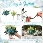 Domensi 4.33 Inch Petite Farmhouse Vase Decor Classic Flower Vase with... - Image 5