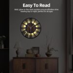 20 Inch Giant Steel Wall Clock with Voice and Mild Sensor Evening Mild... - Image 6