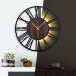20 Inch Giant Steel Wall Clock with Voice and Mild Sensor Evening Mild... - Image 9