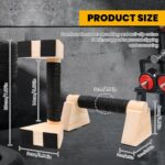 2 Pcs Picket Parallettes Push Up Bars Anti Slip Push up Handles for Fl... - Image 3