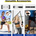 Resistance Bands Set, Exercise Bands with Handles, Door Anchor, Ankle S... - Image 4