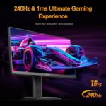 INNOCN 24.5" 2K QHD 2560 x 1440P 240Hz Monitor, Gaming Console Prepared, ... - Image 5