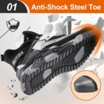 Metal Toe Footwear for Males Work Security Footwear Industrial Building Shoe... - Image 3