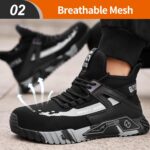 Metal Toe Footwear for Males Work Security Footwear Industrial Building Shoe... - Image 4
