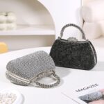 Dreubea Girls's Lovely Tote Night Bag Vogue Shiny Rhinestone Cl... - Image 4