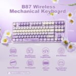 YUNZII B87 Wi-fi Mechanical Keyboard,QMK/VIA Programmable,TKL Layou... - Image 3