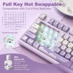YUNZII B87 Wi-fi Mechanical Keyboard,QMK/VIA Programmable,TKL Layou... - Image 7