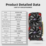 AISURIX RX 580 Graphics Card, 2048SP, Actual 8GB, GDDR5, 256 Bit, Laptop Gam... - Image 3
