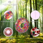 Yard Expressions Hanging Glass Chook Feeder - Multicolor - Fly Thro... - Image 3