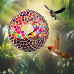 Yard Expressions Hanging Glass Chook Feeder - Multicolor - Fly Thro... - Image 4