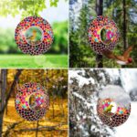 Yard Expressions Hanging Glass Chook Feeder - Multicolor - Fly Thro... - Image 5