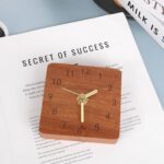 Picket Desk Clock, 4 inch Small Analog Clock Desktop Ornament, Moder... - Image 5