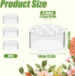 4 Pcs Acrylic Flower Vase, Spherical Clear Acrylic Vases Floral Centerpiec... - Image 3