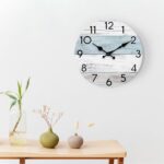 Wall Clock Silent Non-Ticking Wood Clocks Battery Operated 8 Inch Sm... - Image 5