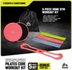 RBX 5 Piece Residence Fitness center Exercise Equipment - Mild, Medium, Heavy Resistance Ban... - Image 3