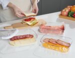 Felli Duo Loc Deli Meat Containers for Fridge with Hermetic Lids, Stac... - Image 3