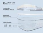 Felli Duo Loc Deli Meat Containers for Fridge with Hermetic Lids, Stac... - Image 4