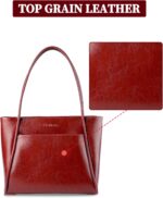 Blofinche Real Leather-based Purses for Ladies Giant Tote Shoulder Bag Rea... - Image 7
