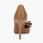 Womens Bow Heels Closed Pointed Toe Gown Sneakers Stiletto Slip on Weddi... - Image 7