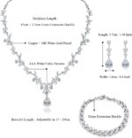 Hadskiss Jewellery Set for Girls, Necklace Dangle Earrings Bracelet Set ... - Image 5