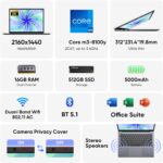 AE86 14.1" Laptop computer with 2K Display, 16GB RAM, 512GB SSD, Core Processor,... - Image 9