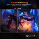 UPERFECT 2.5K 240Hz QLED Transportable Monitor, 16" 2560x1600 QHD 100% DCI-... - Image 4