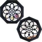 2-Piece Octagon Wall-Mounted Mirrors,Classic Farmhouse Mirror for Wall... - Image 2